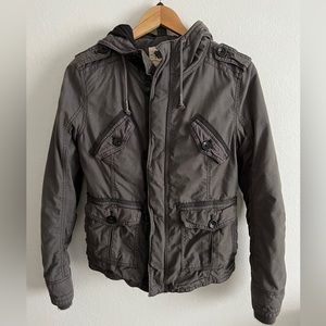 Aritzia TNA grey platoon jacket SZ SMALL